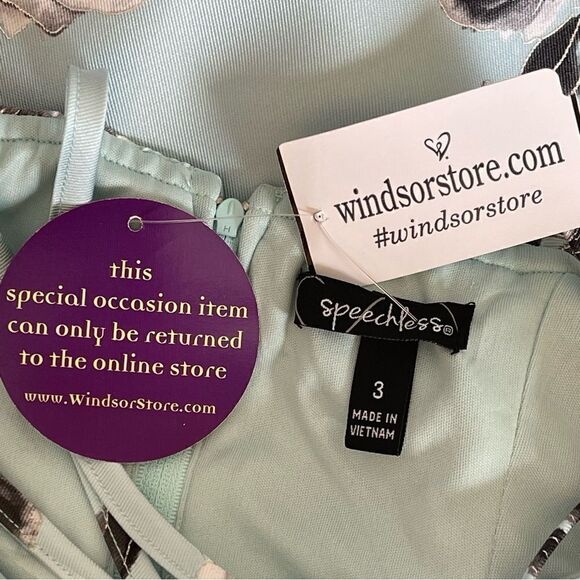 Speechless Wera Formal Floral Party Dress Size 3 - Picture 3 of 16